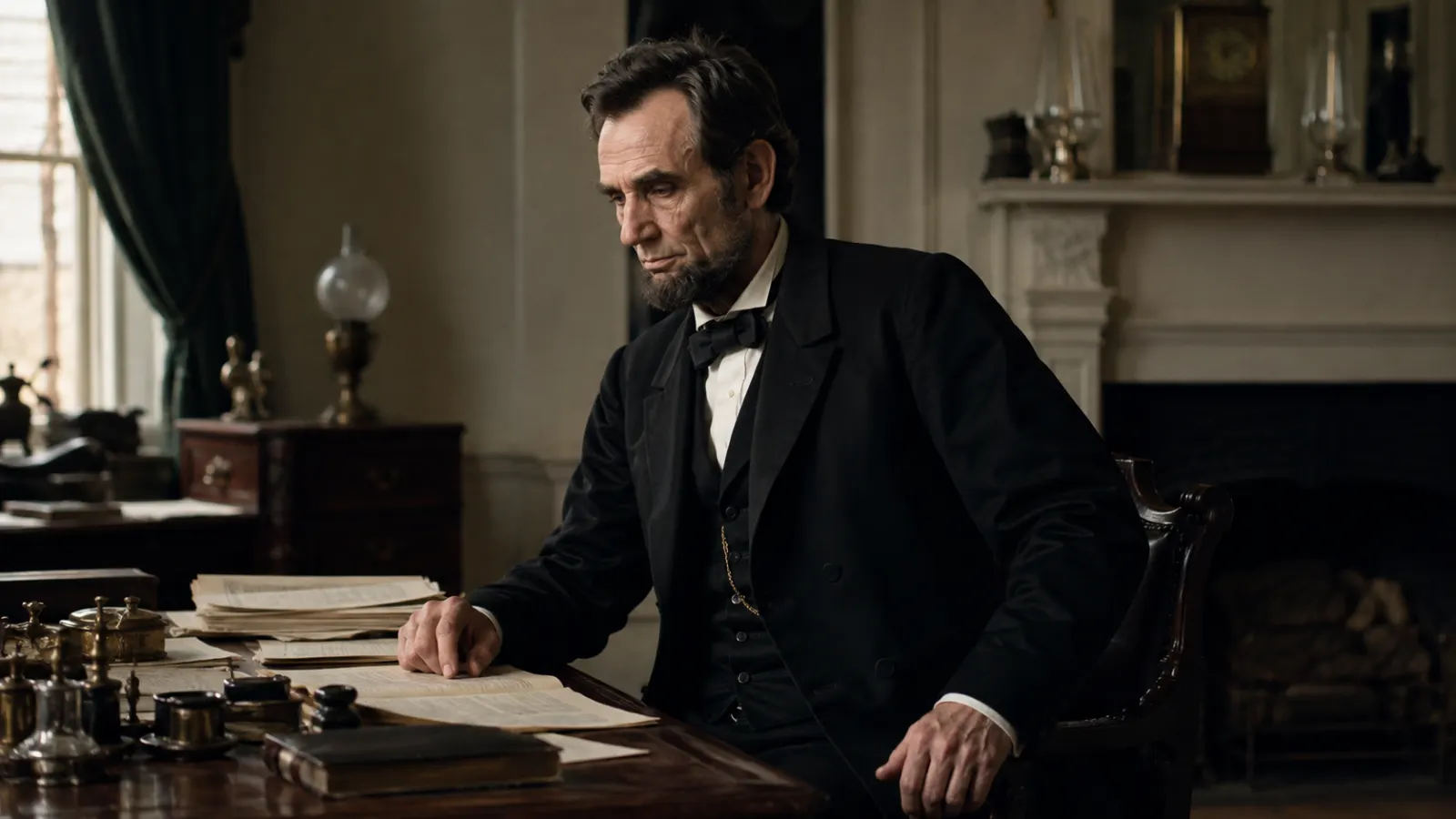 Civil War-era archival portrait of Abraham Lincoln.